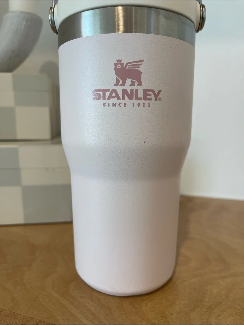 Stanley Iceflow Flip Straw 20oz Rose Quartz Light Pink Tumbler Water Bottle - Picture 2 of 8